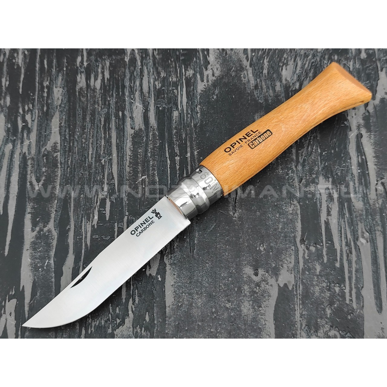 Нож Opinel Carbone №9 113090 сталь XC90, рукоять бук