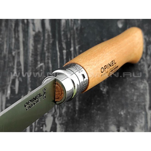 Нож Opinel Carbone №8 113080 сталь XC90, рукоять бук