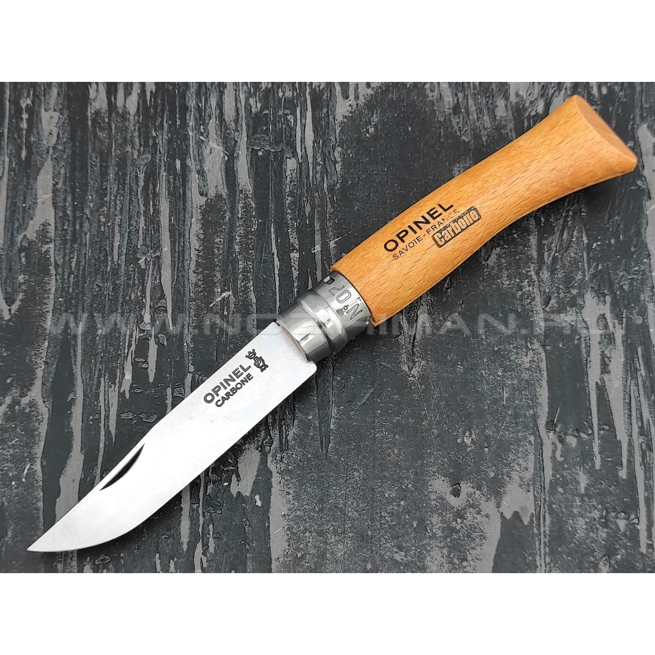 Нож Opinel Carbone №7 113070 сталь XC90, рукоять бук