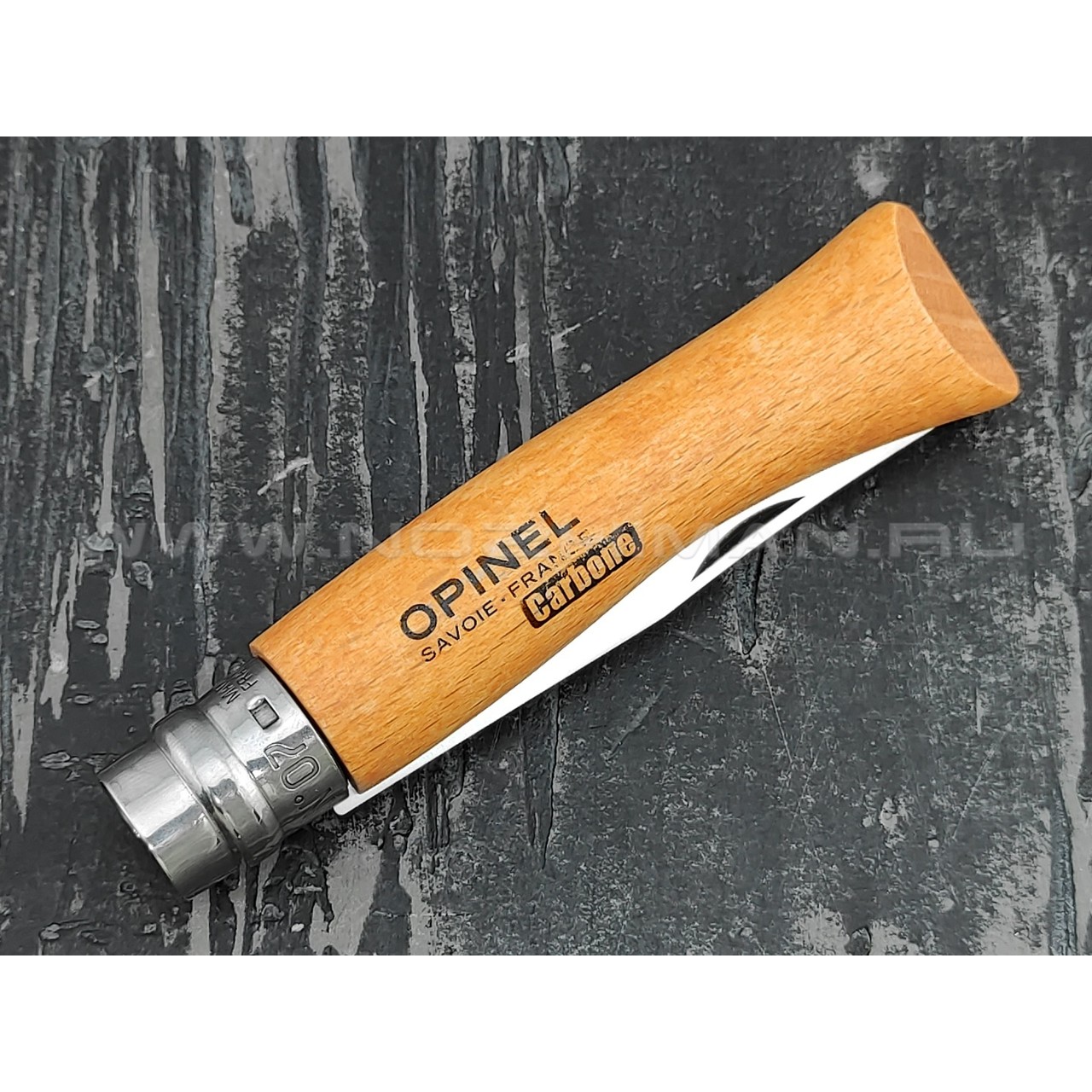 Нож Opinel Carbone №7 113070 сталь XC90, рукоять бук