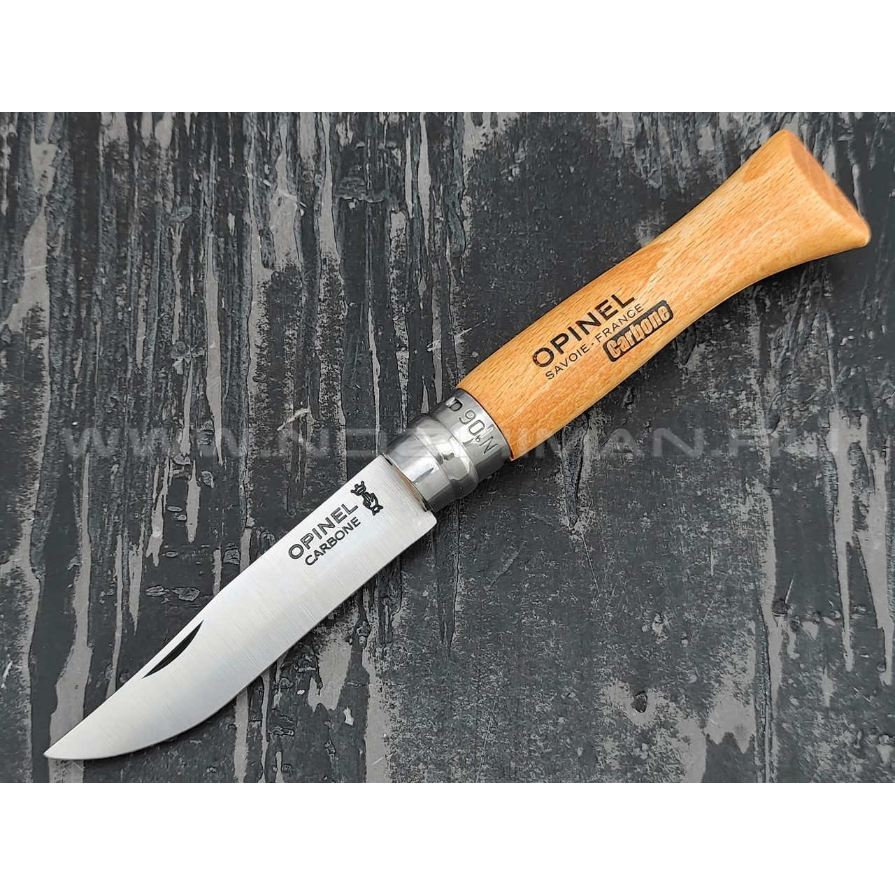 Нож Opinel Carbone №6 113060 сталь XC90, рукоять бук