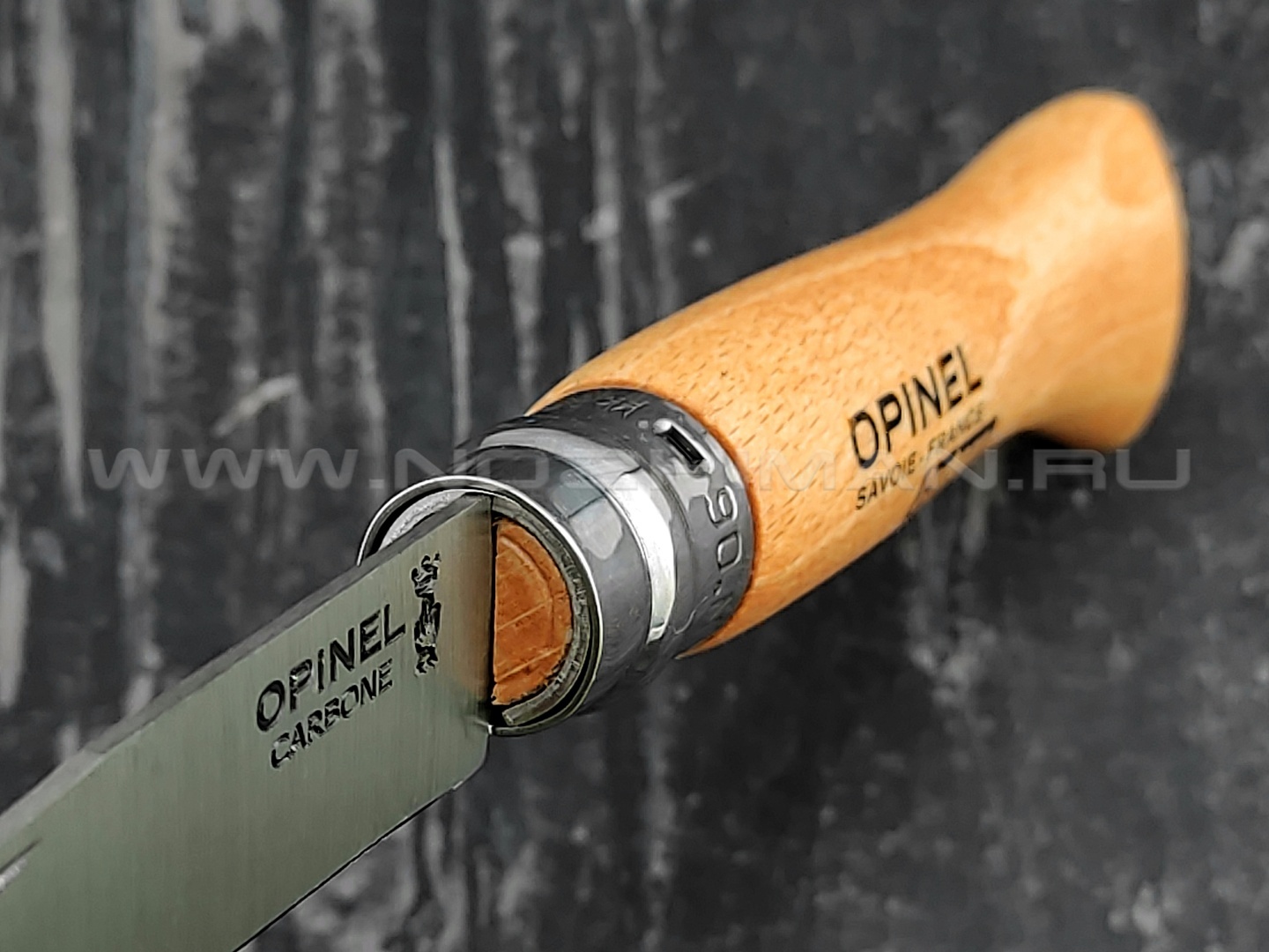 Нож Opinel Carbone №6 113060 сталь XC90, рукоять бук