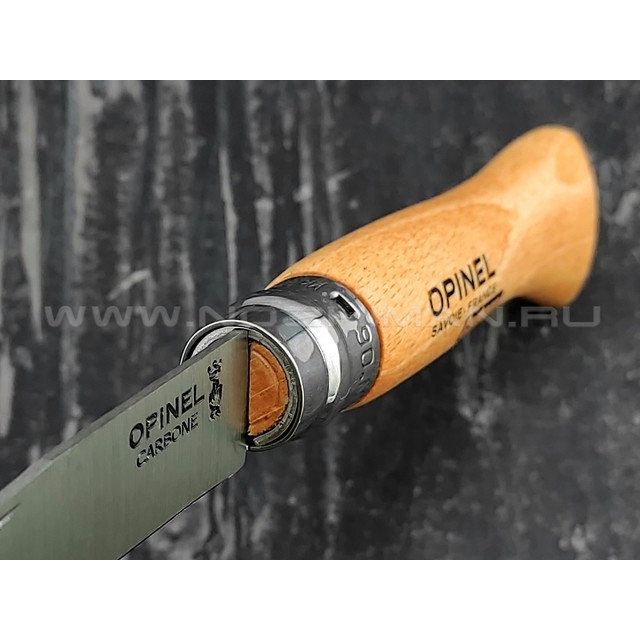 Нож Opinel Carbone №6 113060 сталь XC90, рукоять бук