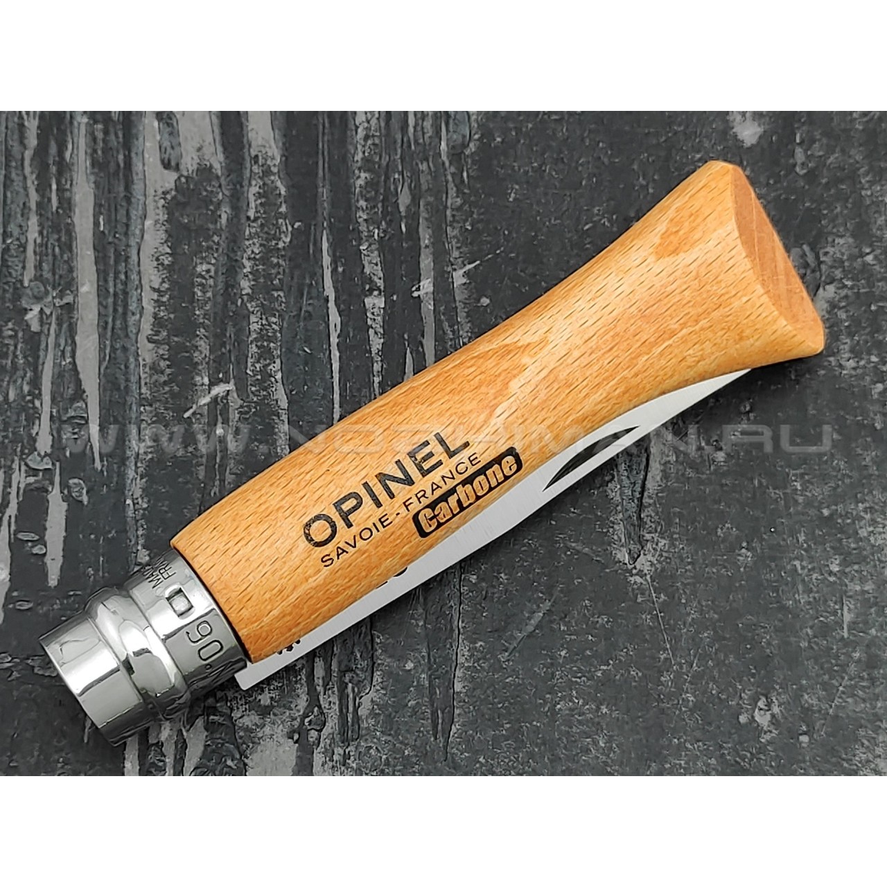 Нож Opinel Carbone №6 113060 сталь XC90, рукоять бук
