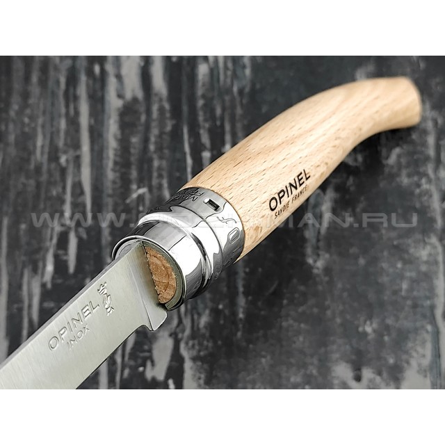 Нож Opinel складной филейный №10 000517 сталь Sandvik 12C27, рукоять бук