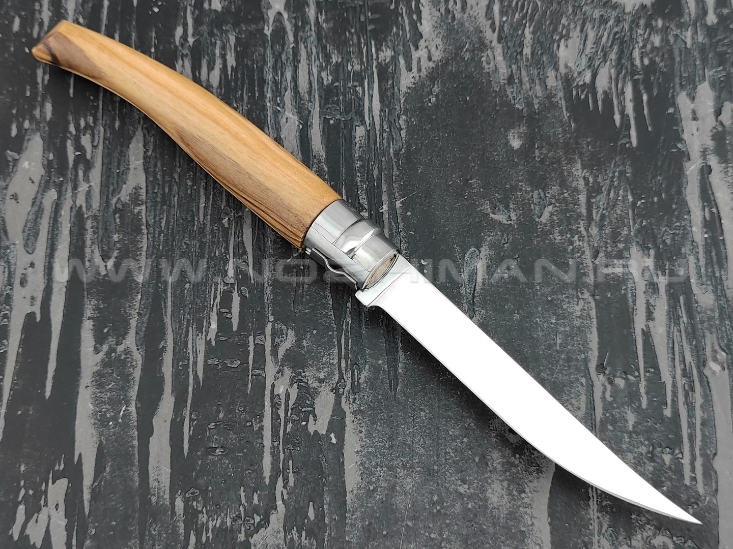 Нож Opinel складной филейный №10 000645 сталь Sandvik 12C27, рукоять олива