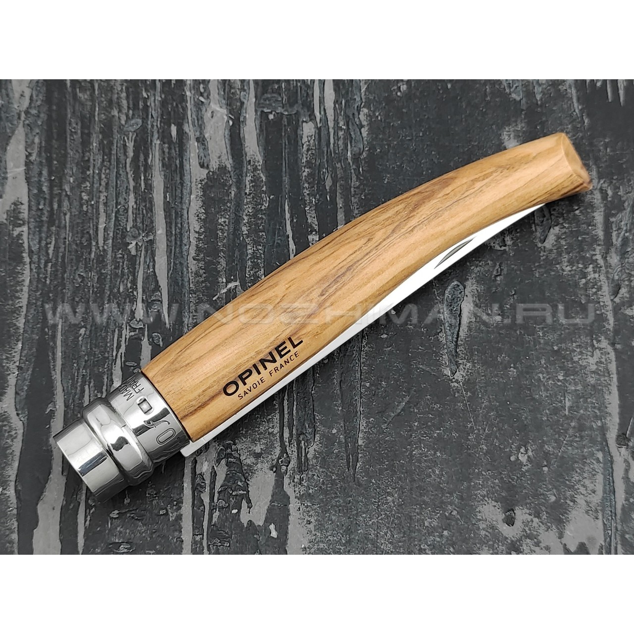 Нож Opinel складной филейный №10 000645 сталь Sandvik 12C27, рукоять олива