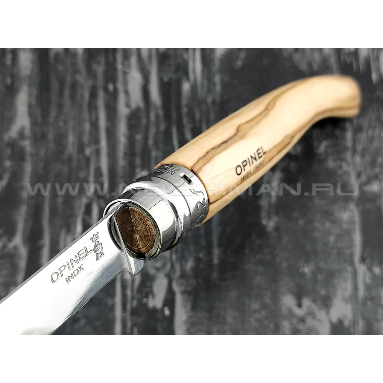 Нож Opinel складной филейный №12 001145 сталь Sandvik 12C27, рукоять олива