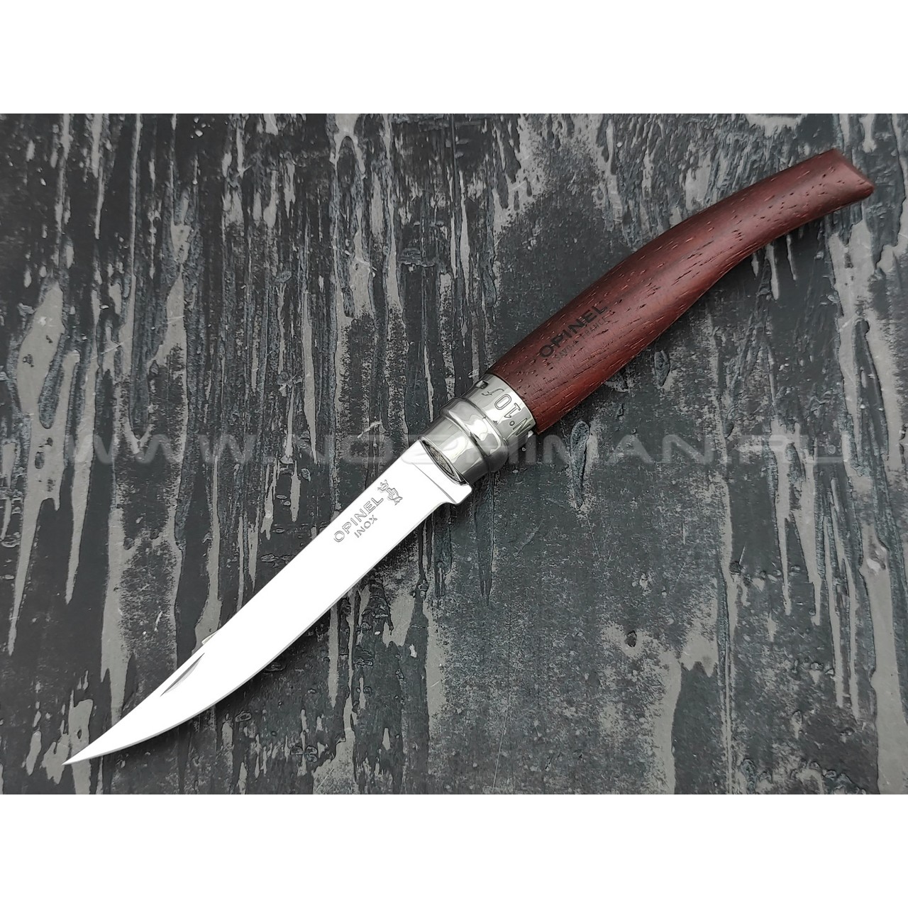 Нож Opinel складной филейный №10 000013 сталь Sandvik 12C27, рукоять бубинга