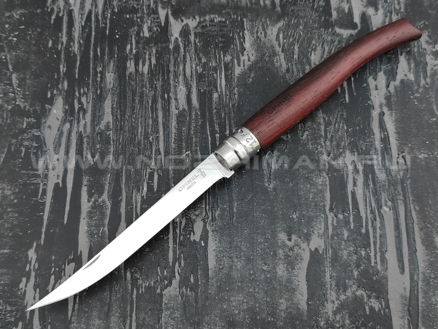 Нож Opinel складной филейный №12 000011 сталь Sandvik 12C27, рукоять бубинга