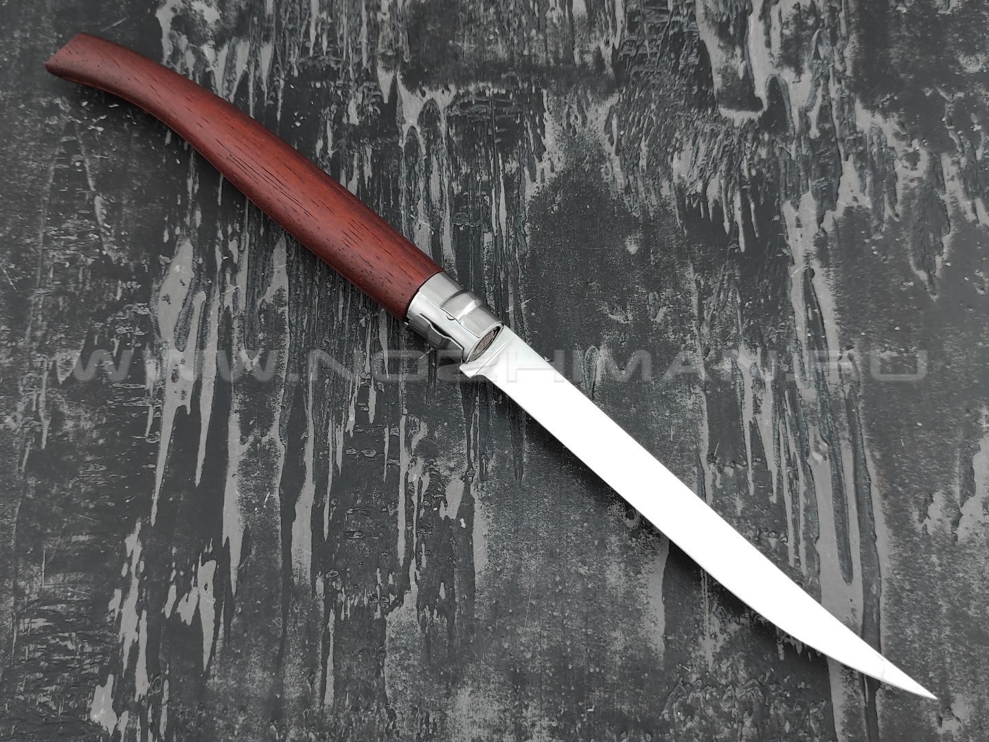 Нож Opinel складной филейный №15 243150 сталь Sandvik 12C27, рукоять бубинга