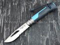 Нож Opinel Outdoors №8 001576 blue сталь Sandvik 12C27, рукоять polyamide
