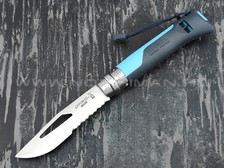 Нож Opinel Outdoors №8 001576 blue сталь Sandvik 12C27, рукоять polyamide