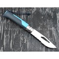 Нож Opinel Outdoors №8 001576 blue сталь Sandvik 12C27, рукоять polyamide Нож Opinel Outdoors №8 001576 blue сталь Sandvik 12C27, рукоять polyamide