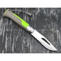 Нож Opinel Outdoors №8 001714 green сталь Sandvik 12C27, рукоять polyamide Нож Opinel Outdoors №8 001714 green сталь Sandvik 12C27, рукоять polyamide