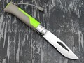 Нож Opinel Outdoors №8 001714 green сталь Sandvik 12C27, рукоять polyamide