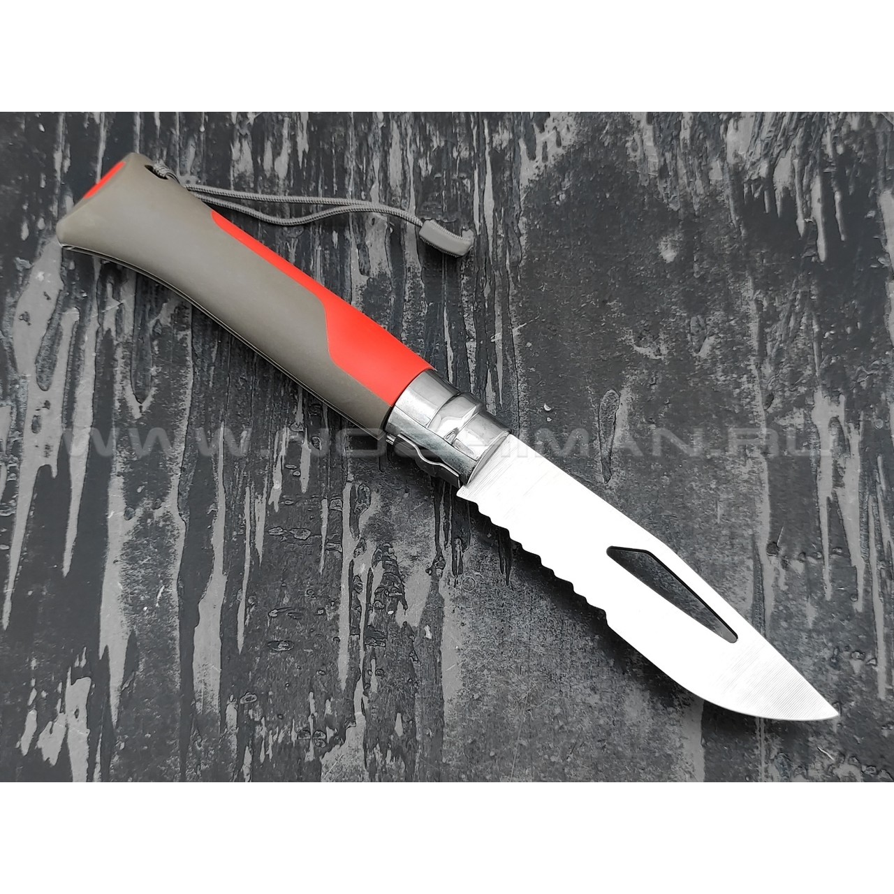 Нож Opinel Outdoors №8 001715 red сталь Sandvik 12C27, рукоять polyamide