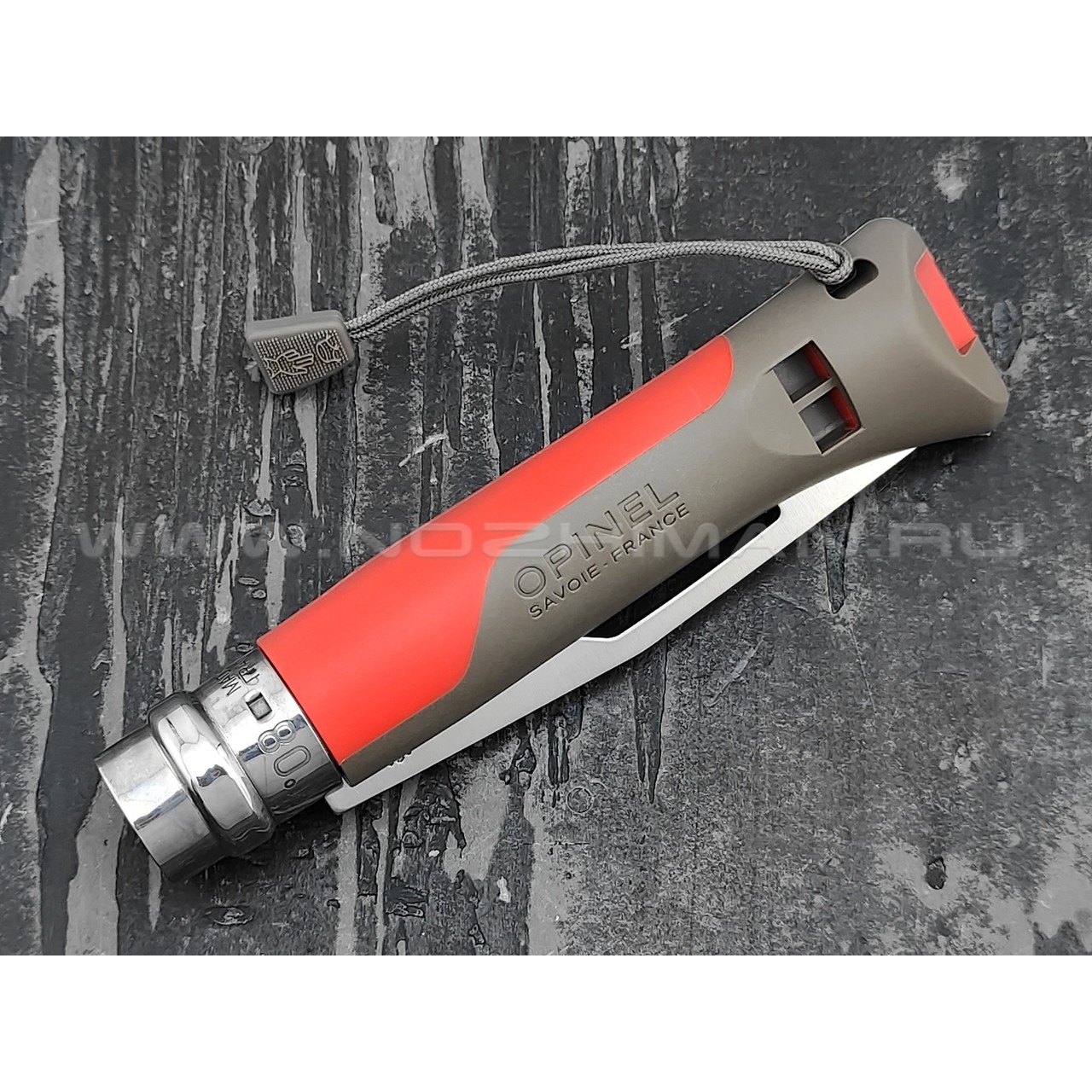 Нож Opinel Outdoors №8 001715 red сталь Sandvik 12C27, рукоять polyamide