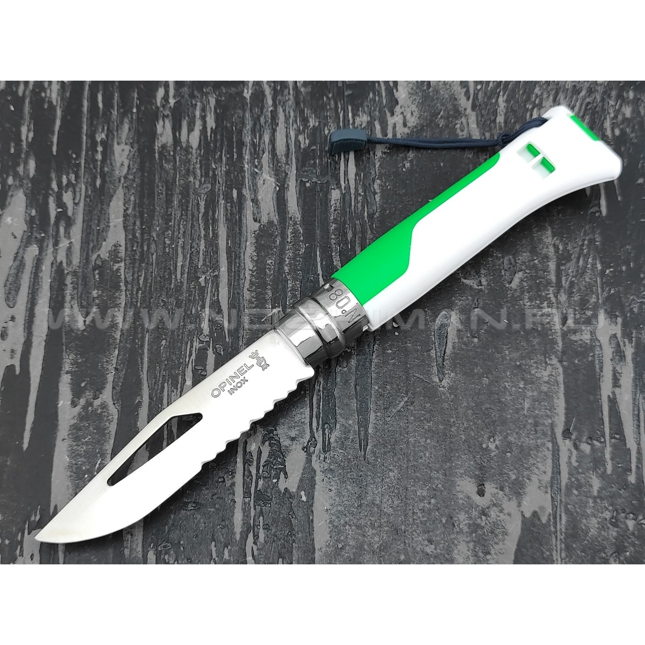 Нож Opinel Outdoors №8 002319 white сталь Sandvik 12C27, рукоять polyamide