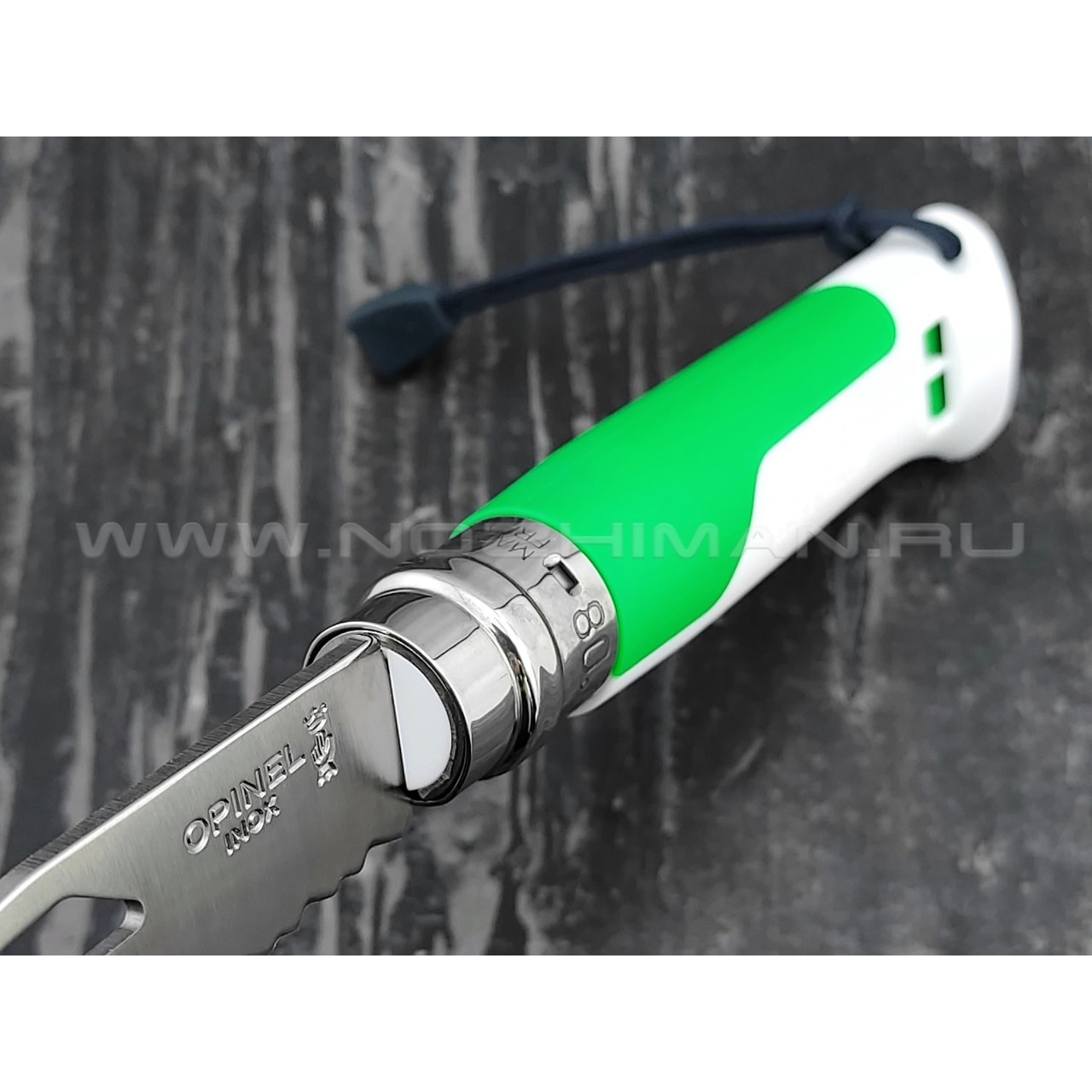 Нож Opinel Outdoors №8 002319 white сталь Sandvik 12C27, рукоять polyamide