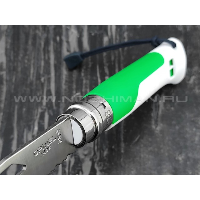 Нож Opinel Outdoors №8 002319 white сталь Sandvik 12C27, рукоять polyamide