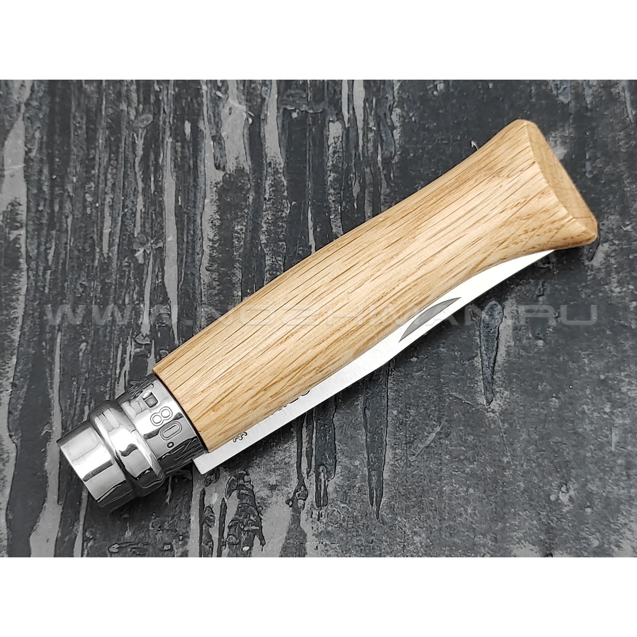 Нож Opinel №8 Inox 002021 сталь Sandvik 12C27, рукоять дуб