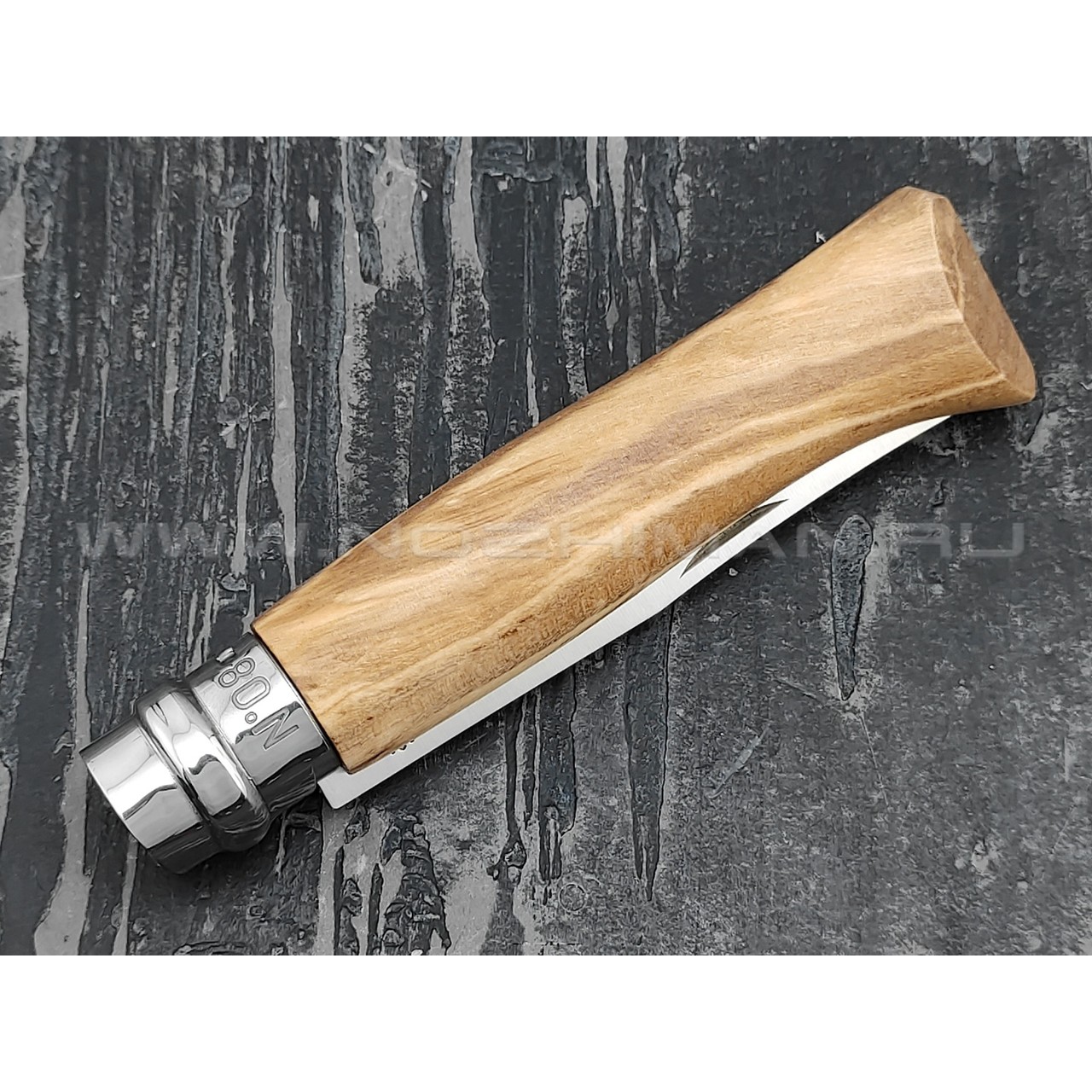 Нож Opinel №8 Inox 002020 сталь Sandvik 12C27, рукоять олива