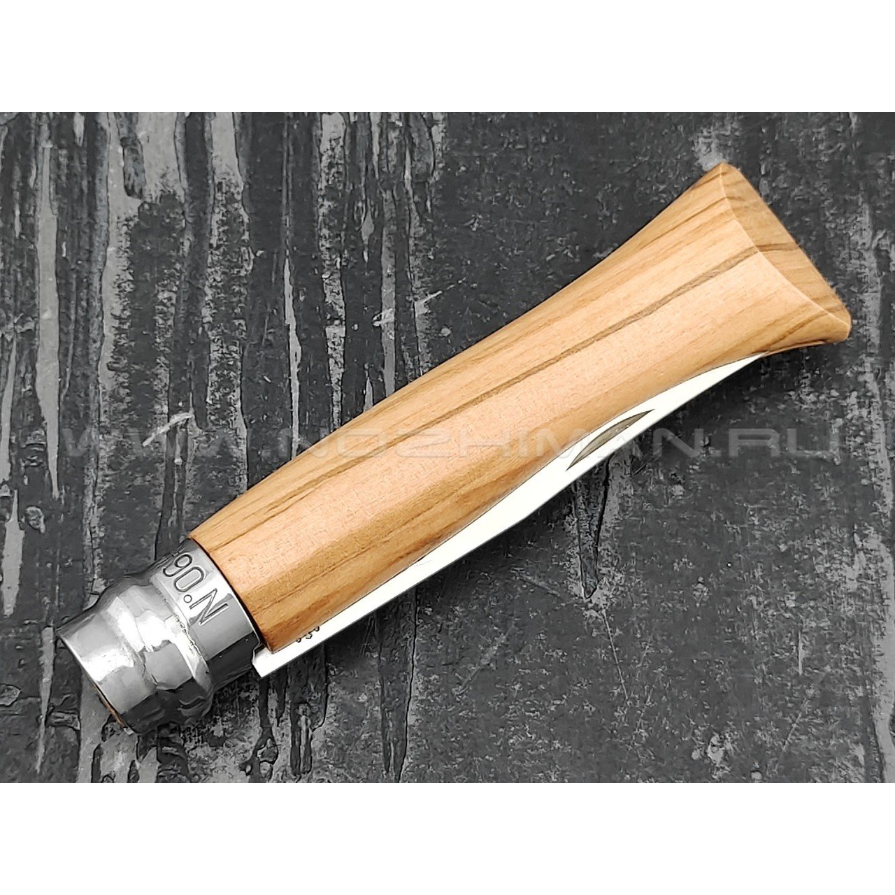 Нож Opinel №6 Inox 002023 сталь Sandvik 12C27, рукоять олива