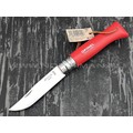 Нож Opinel Bushwhacker №8 001705 Red сталь Sandvik 12C27, рукоять бук Нож Opinel Bushwhacker №8 001705 Red сталь Sandvik 12C27, рукоять бук