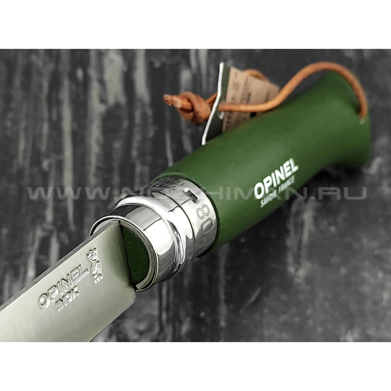 Нож Opinel Bushwhacker №8 001703 Khaki сталь Sandvik 12C27, рукоять бук