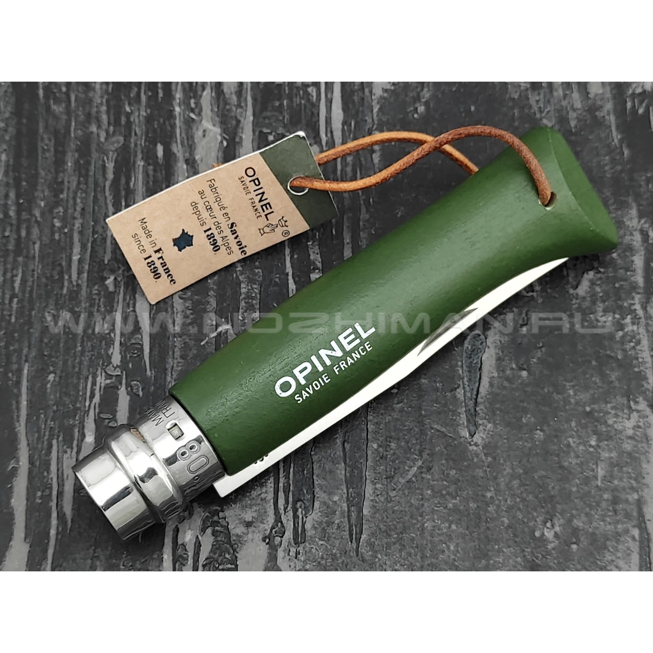 Нож Opinel Bushwhacker №8 001703 Khaki сталь Sandvik 12C27, рукоять бук