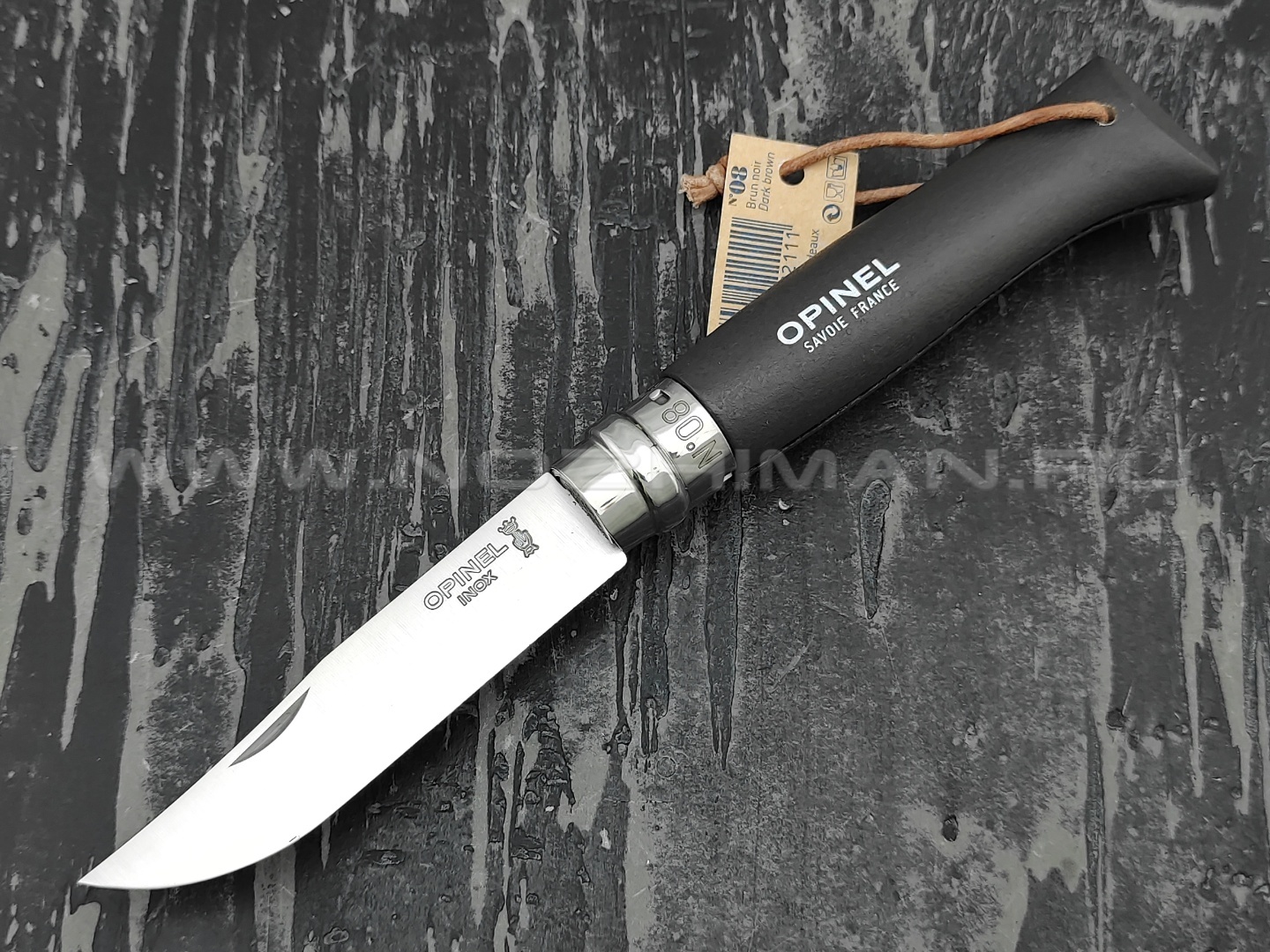 Нож Opinel Bushwhacker №8 002211 Black сталь Sandvik 12C27, рукоять бук