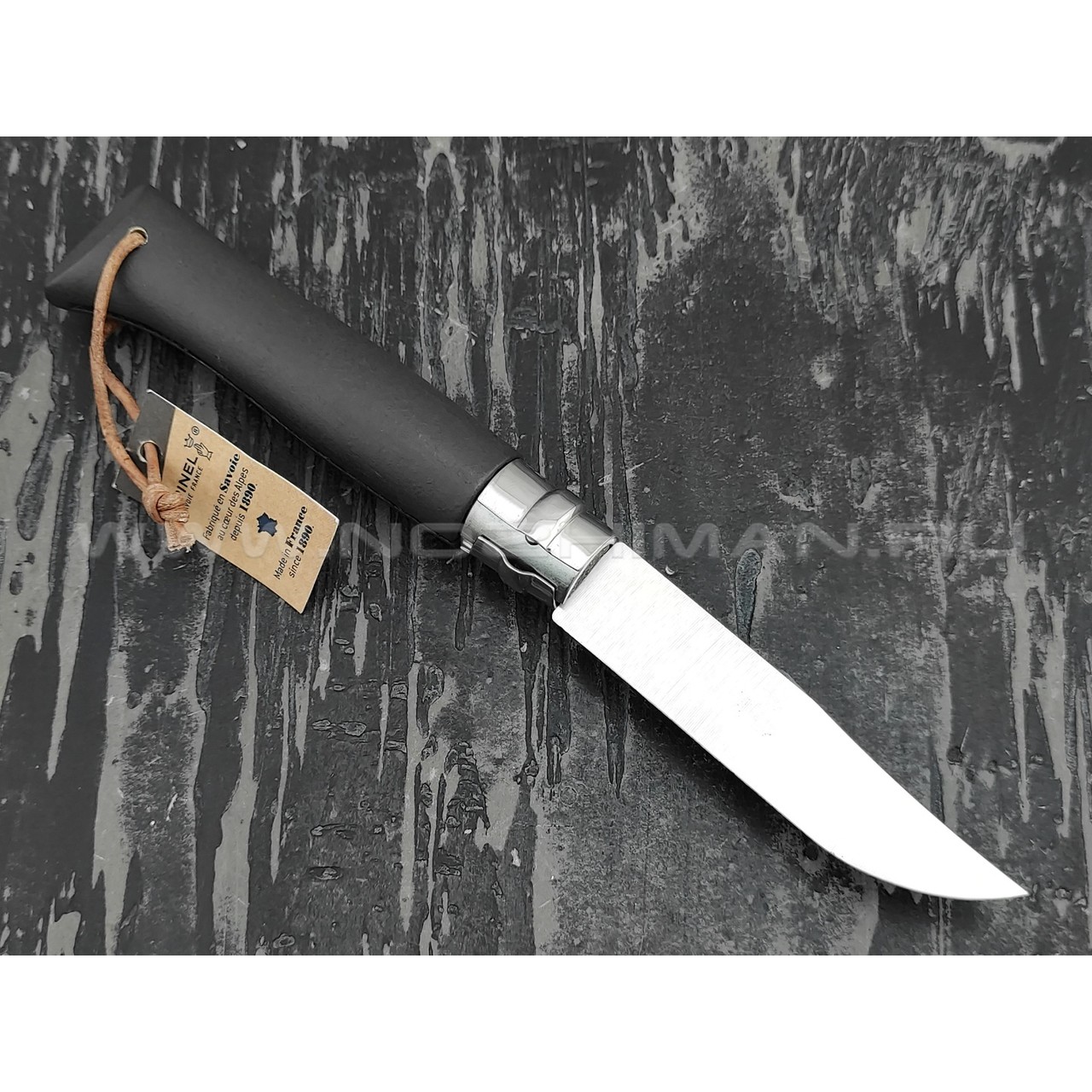 Нож Opinel Bushwhacker №8 002211 Black сталь Sandvik 12C27, рукоять бук