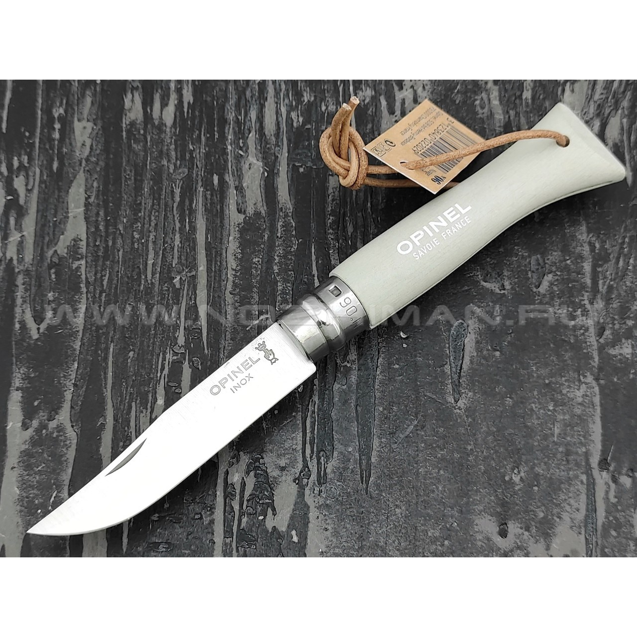 Нож Opinel Bushwhacker №6 002202 Cloud сталь Sandvik 12C27, рукоять бук