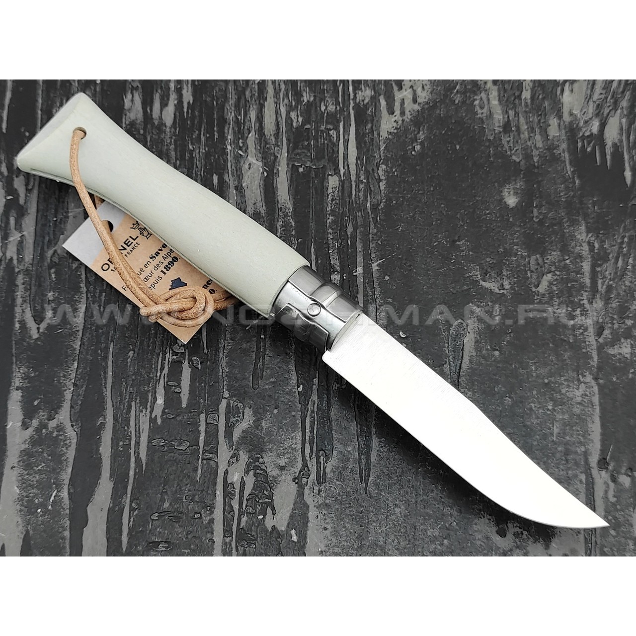 Нож Opinel Bushwhacker №6 002202 Cloud сталь Sandvik 12C27, рукоять бук