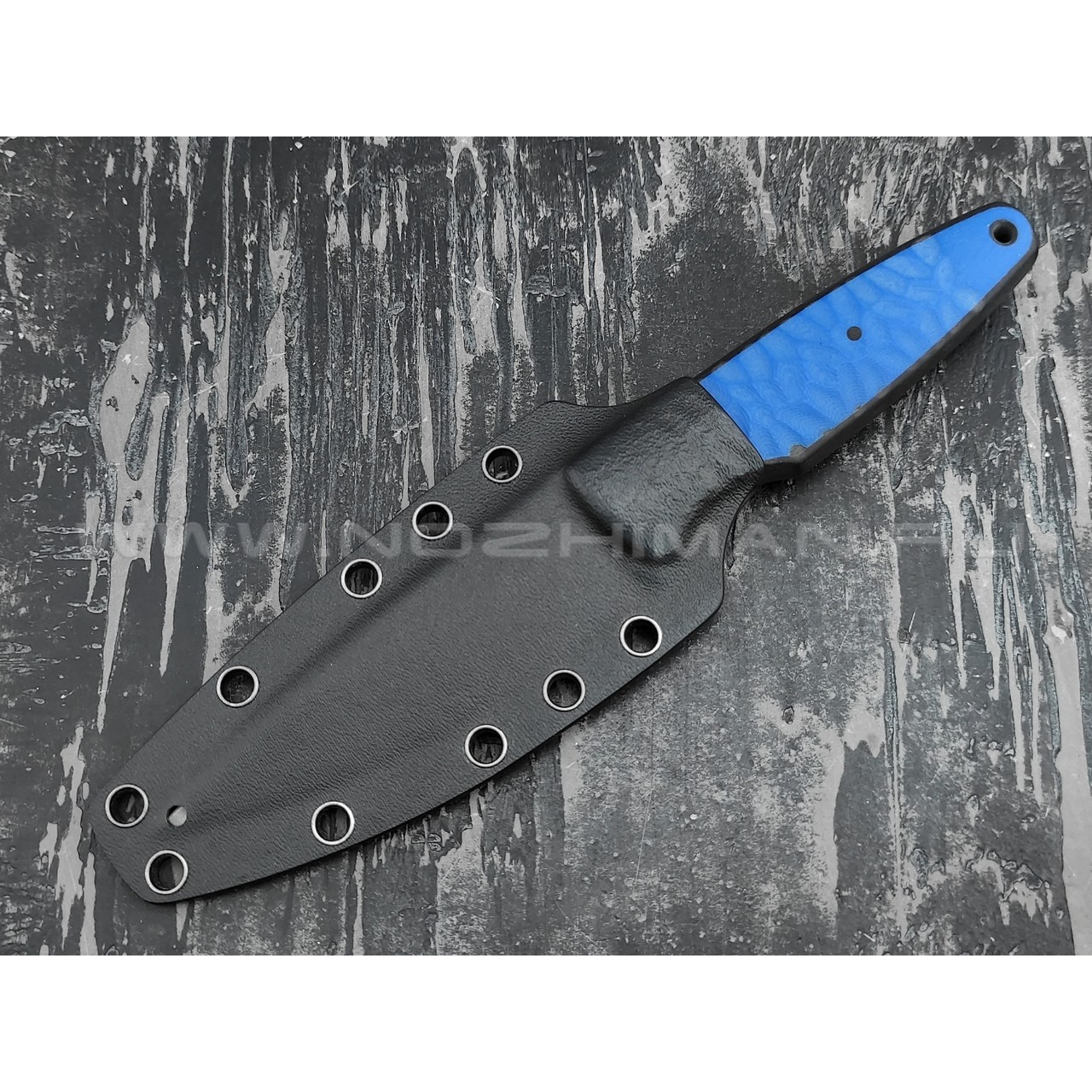 Апус Скин-Ду сталь N690, рукоять G10 black & blue