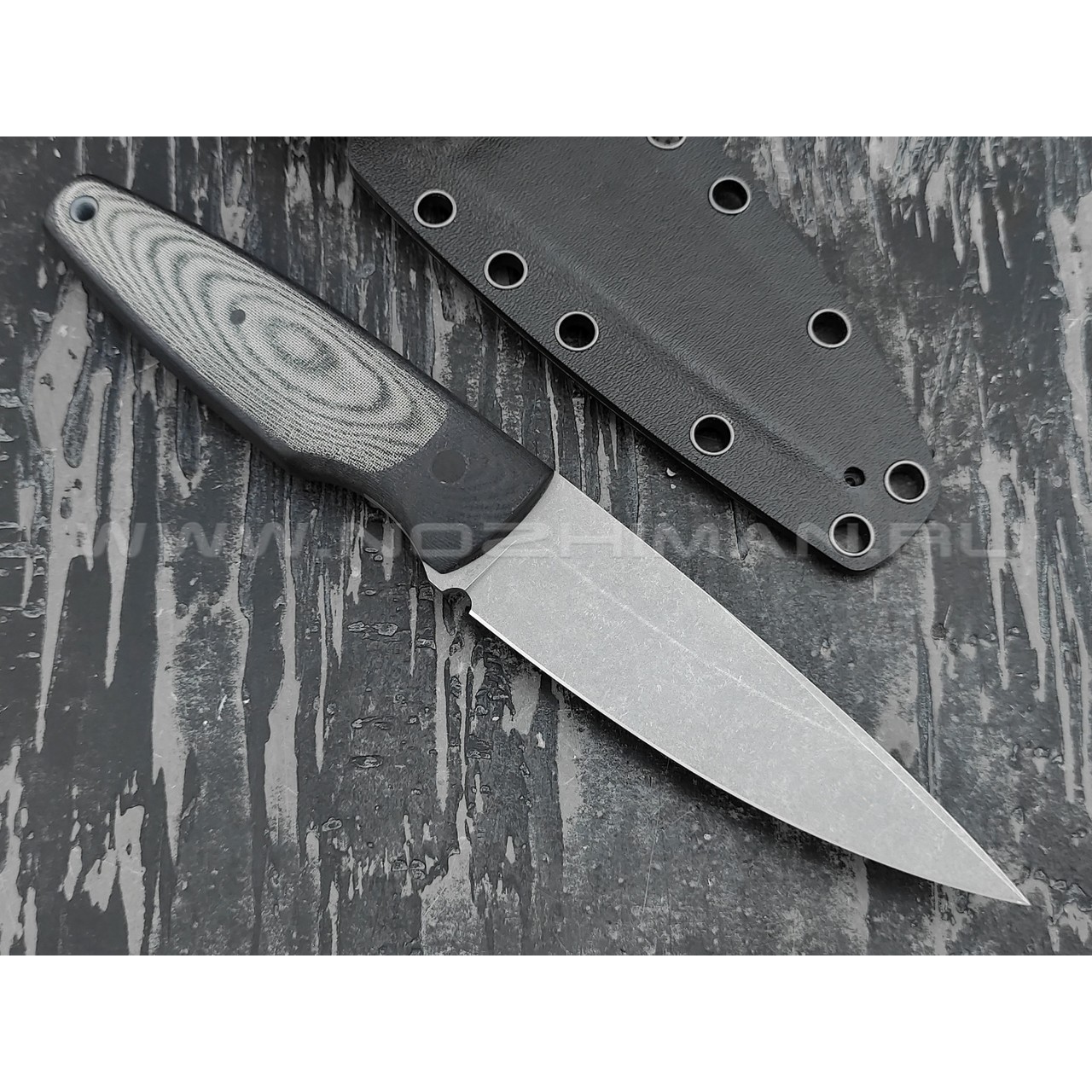 Апус Скин-Ду сталь K110, рукоять G10 и микарта
