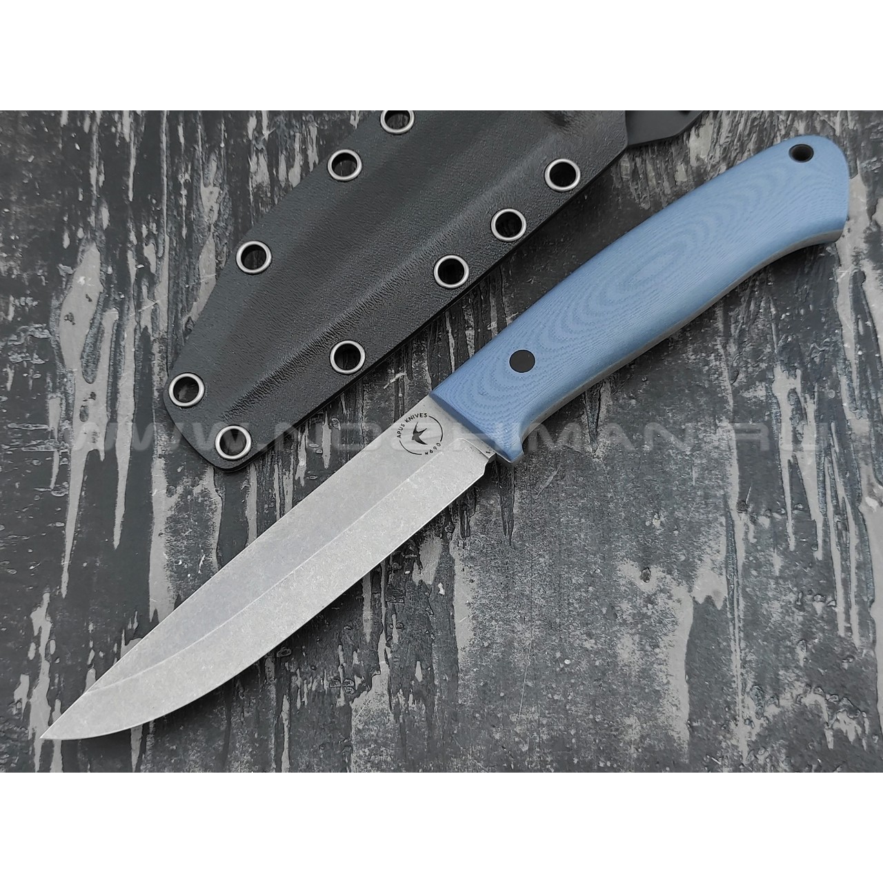 Апус нож Maverick сталь N690, рукоять G10 grey