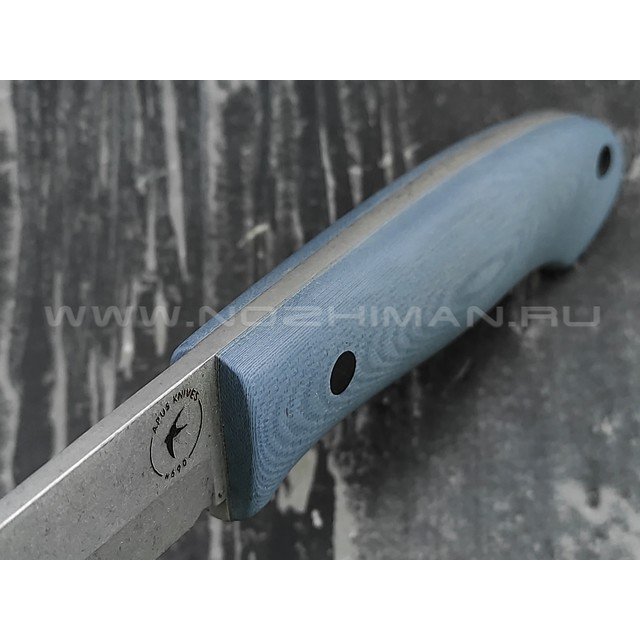 Апус нож Маверик сталь N690, рукоять G10 серый