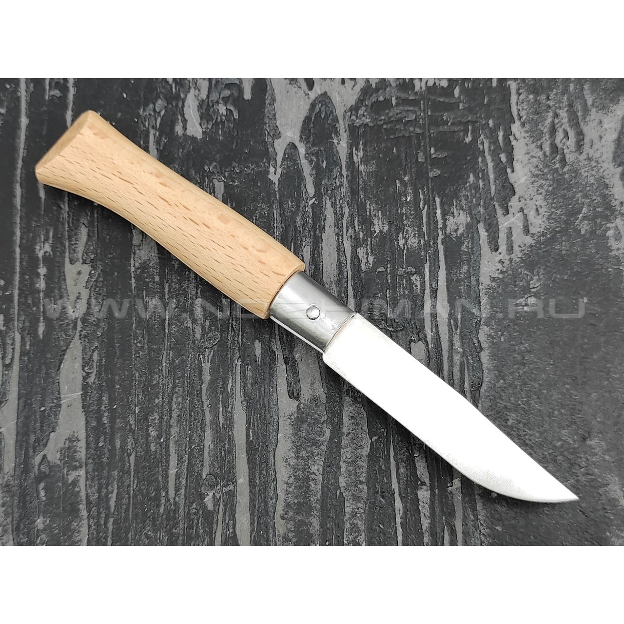 Нож Opinel №4 Inox 121040 сталь Sandvik 12C27, рукоять бук