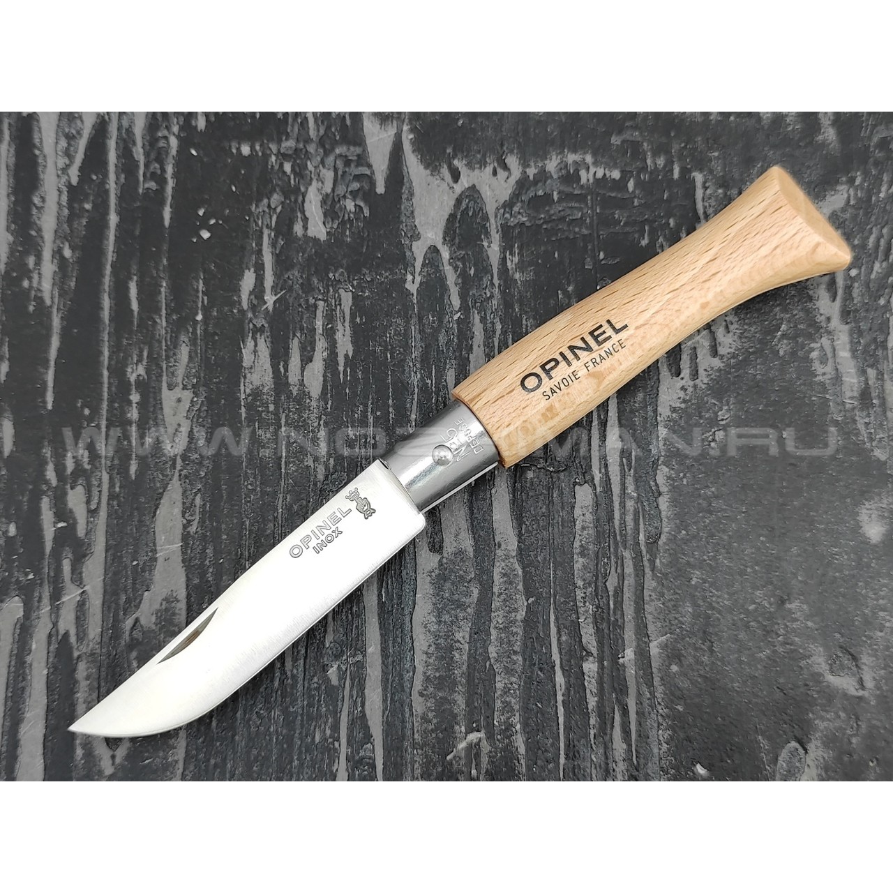 Нож Opinel №5 Inox 001072 сталь Sandvik 12C27, рукоять бук