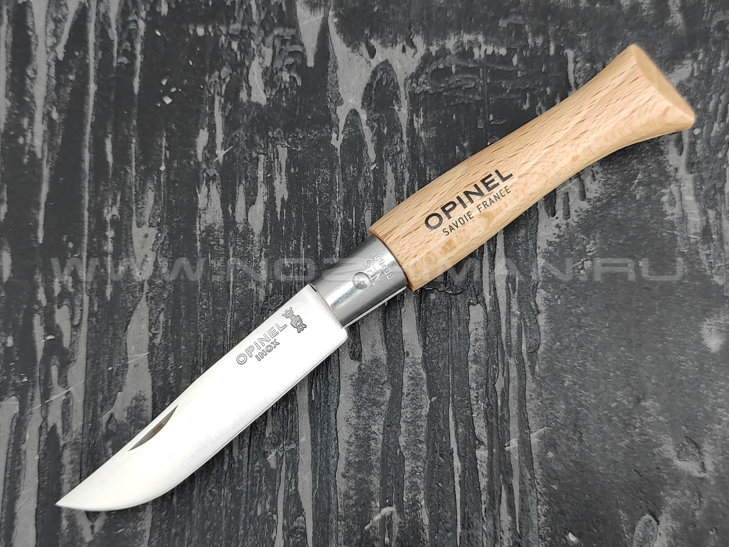 Нож Opinel №5 Inox 001072 сталь Sandvik 12C27, рукоять бук
