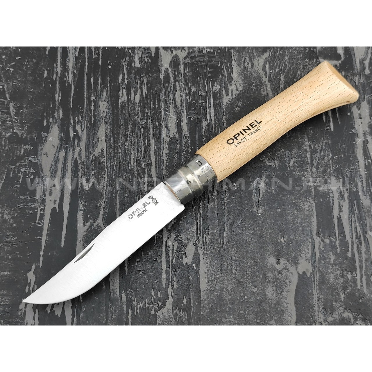 Нож Opinel №10 Inox 001410 Corkscrew сталь Sandvik 12C27, рукоять бук