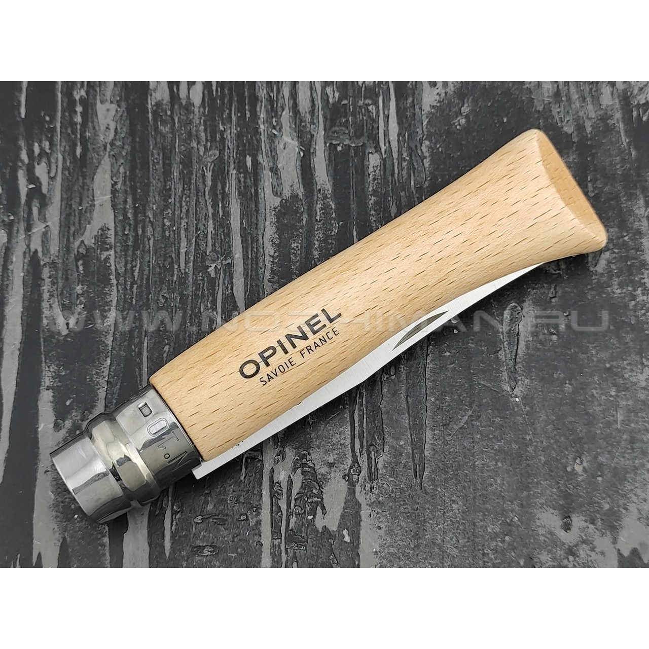 Нож Opinel №10 Inox 001410 Corkscrew сталь Sandvik 12C27, рукоять бук