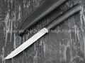 Кметъ нож Шило-2 сталь M390 рукоять микарта, мельхиор