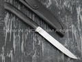 Кметъ нож Шило-2 сталь M390 рукоять микарта, мельхиор