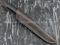 Кметъ нож Шило-1 сталь M390 рукоять микарта, мельхиор