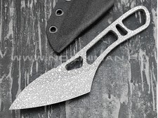 1-й Цех нож "Косяк" сталь K110, рукоять сталь с травлением