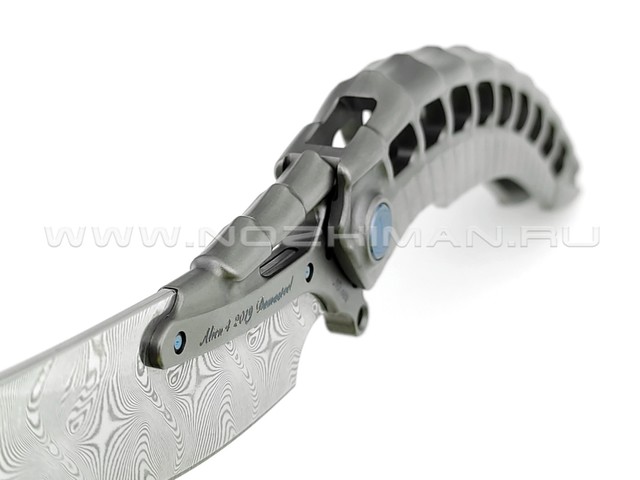Rike Knife нож Alien4-DG сталь Damasteel, рукоять 6AL4V Titanium