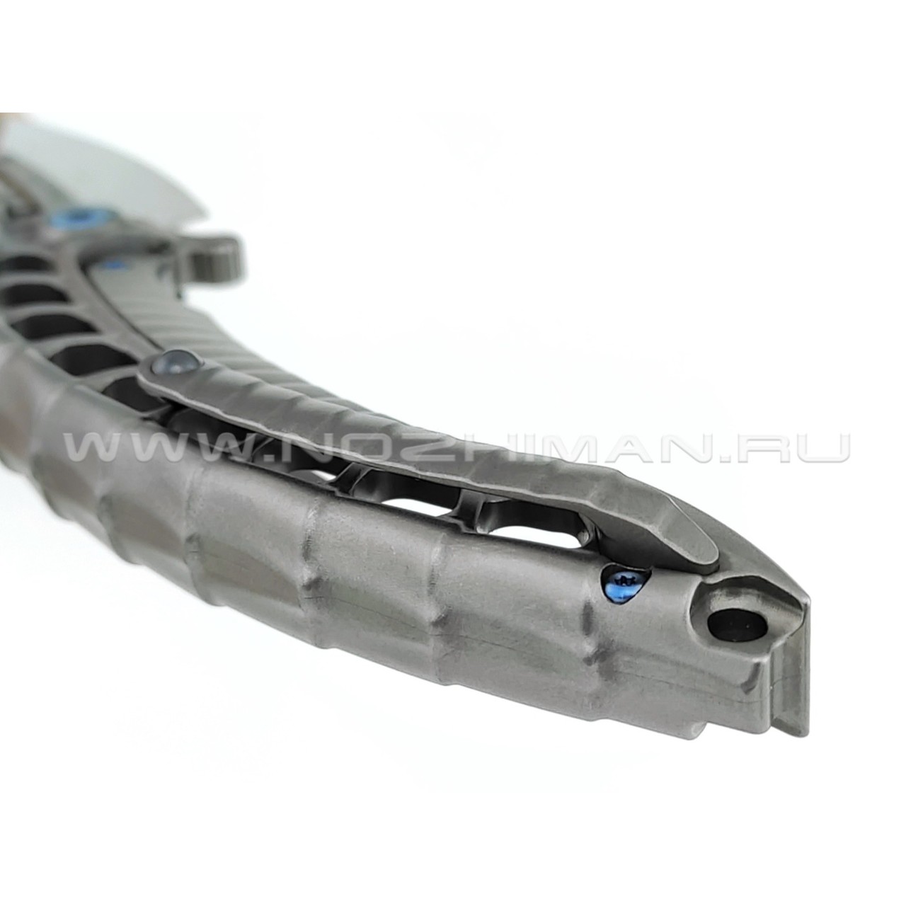 Rike Knife нож Alien4-DG сталь Damasteel, рукоять 6AL4V Titanium